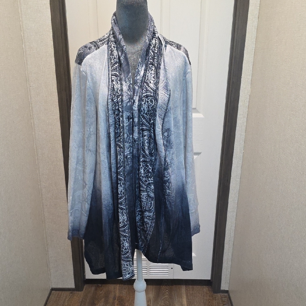 World Unity Black and Gray Women's Cardigan